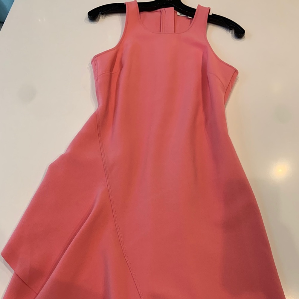 Elizabeth and James coral dress